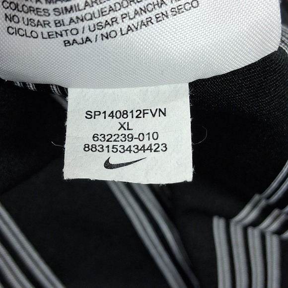 Nike Golf Polo Shirt Men's XL Black Striped Dri Fit Performance Stretch Golfer - Picture 8 of 10